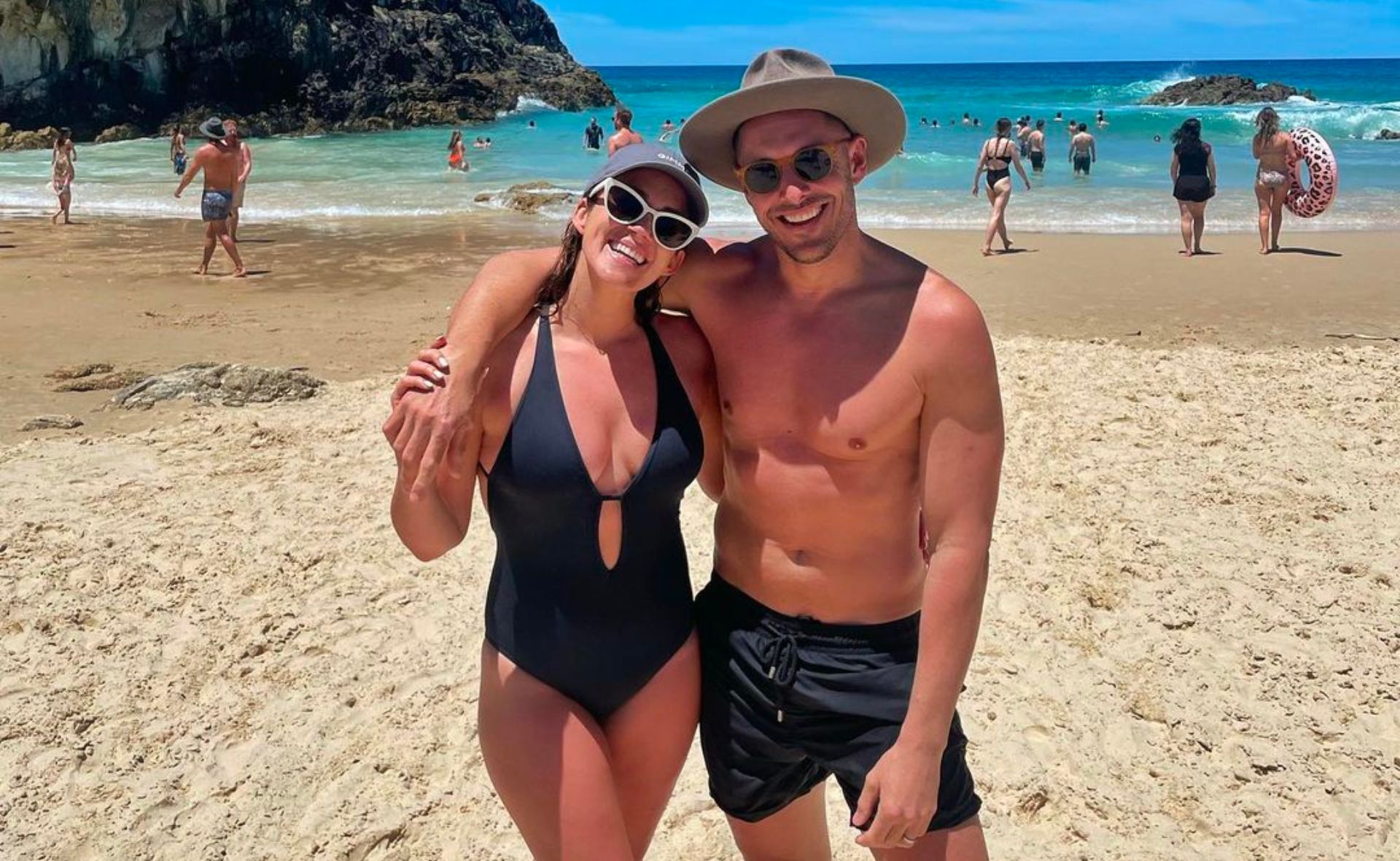 Georgia Love and Lee Elliott shock fans with ‘NSFW’ vacation photo
