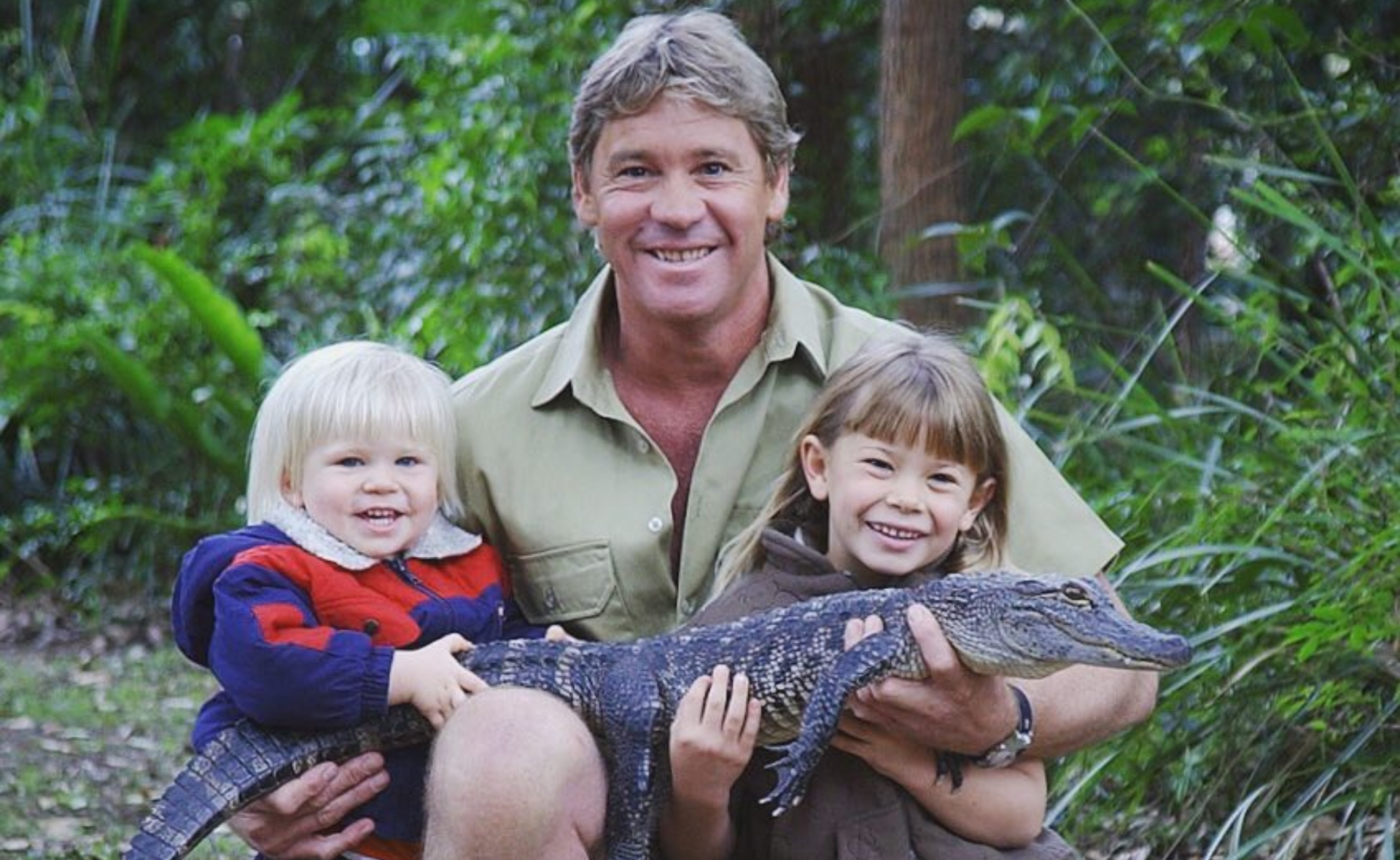 Rare images of wildlife warrior, Steve Irwin with his children Bindi and Robert