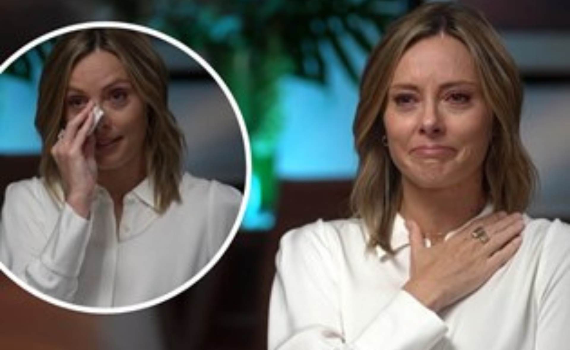 Ally Langdon breaks down in tears during A Current Affair