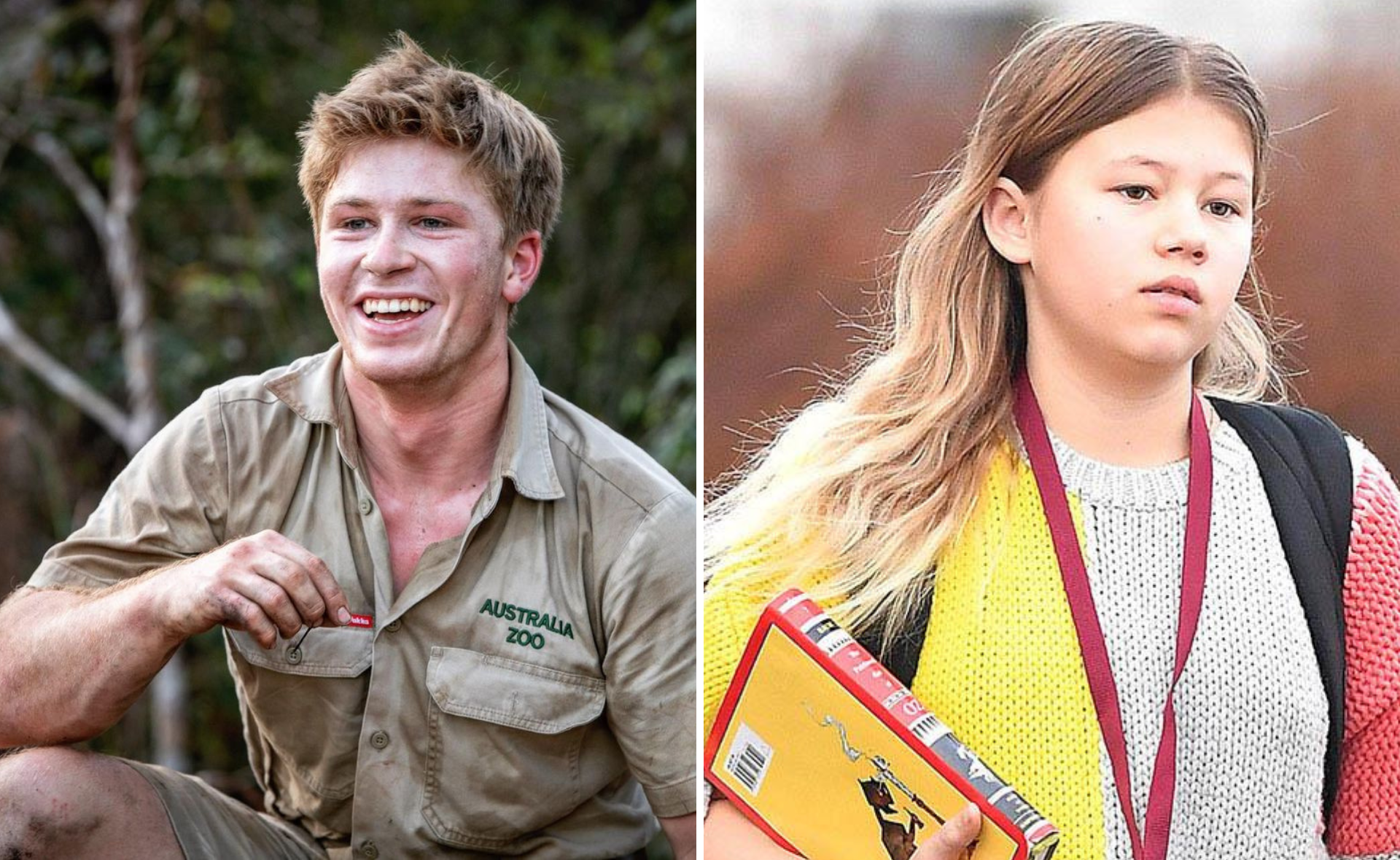Robert Irwin and Matilda Ledger unlikely friends bond over losing their dads at a young age