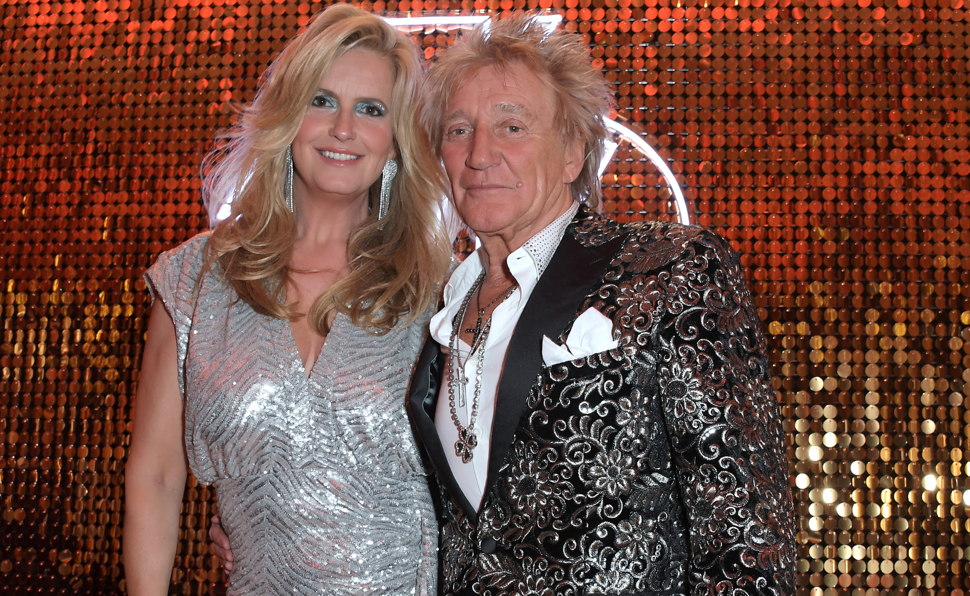 Rod Stewart and wife Penny renew their vows in Oz