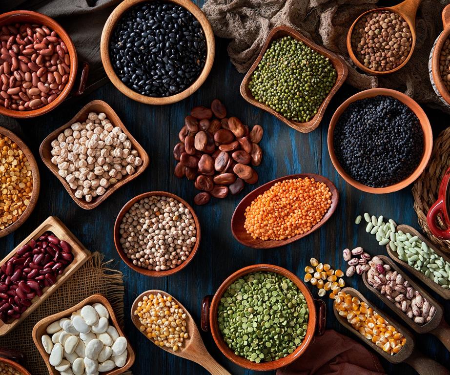 A selection of vibrantly coloured pulses