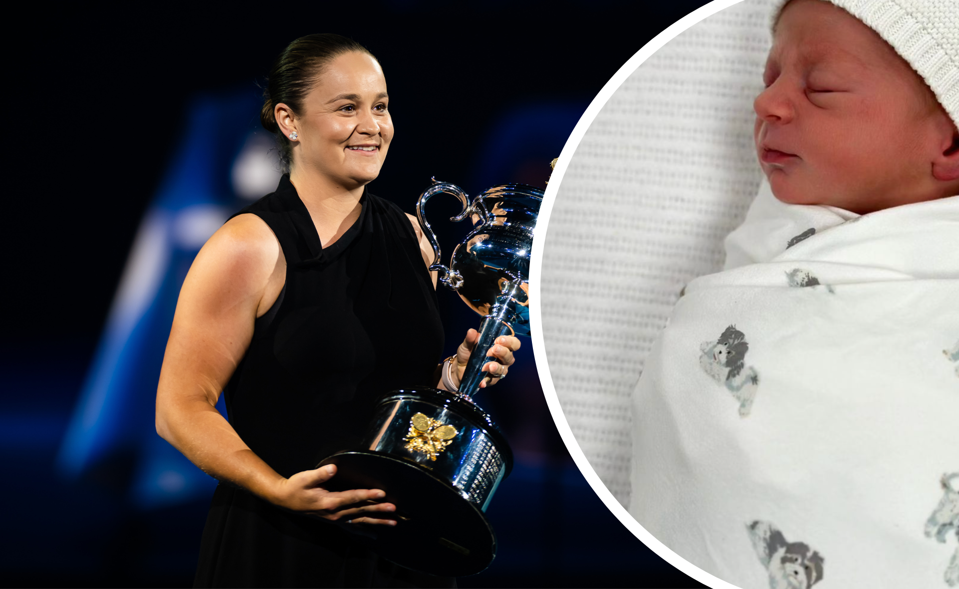 Tennis star Ash Barty announces the arrival of her first child