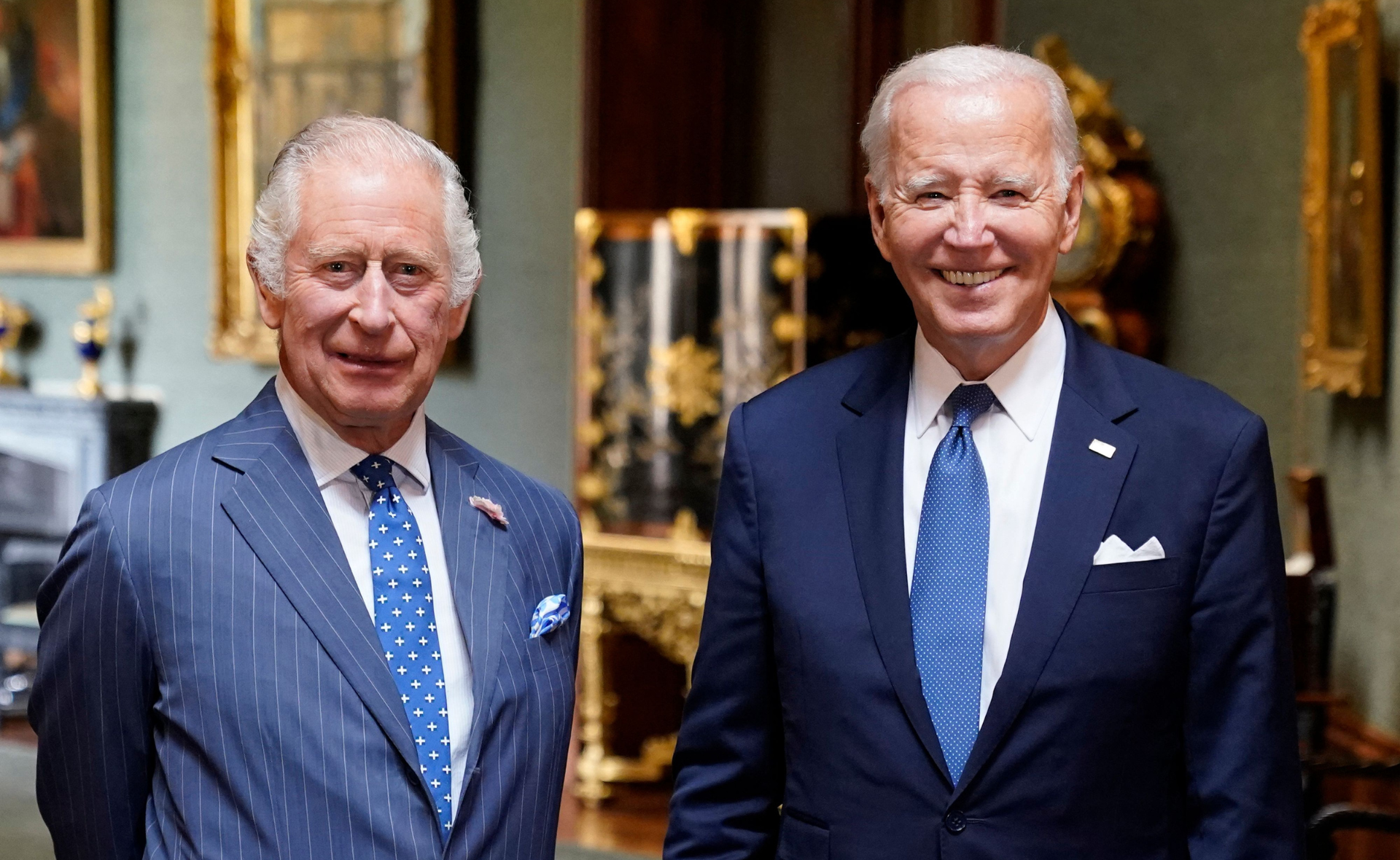 King Charles welcomes U.S. President Joe Biden for the first time as monarch