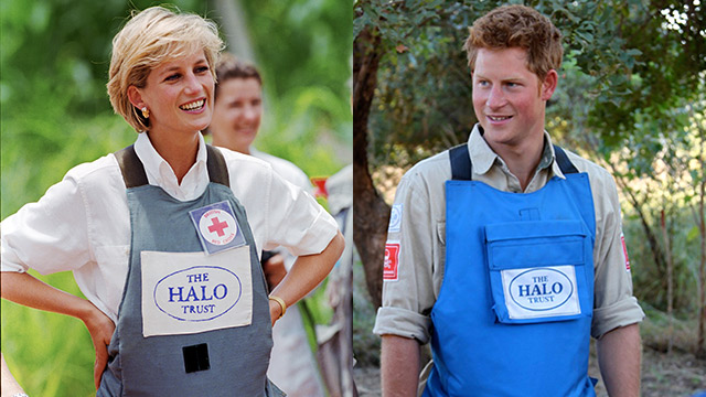 Prince Harry follows in Diana's footsteps