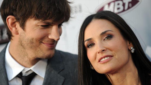Demi Moore, 47 with husband Ashton Kutcher, 32