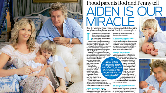 Rod Stewart and Penny: Aiden is our miracle