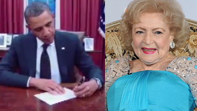 Obama jokes: Betty White isn't 90-years-old