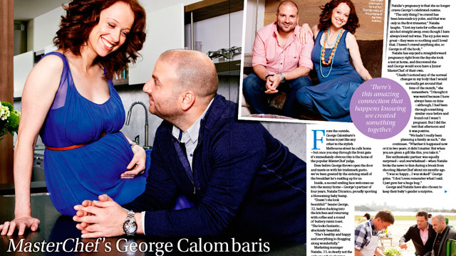 George Calombaris: A bun in the oven!