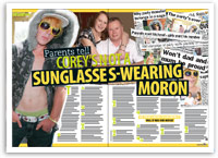 Parents tell: Corey’s not a sunglasses-wearing moron