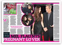 Mel Gibson flaunts pregnant lover