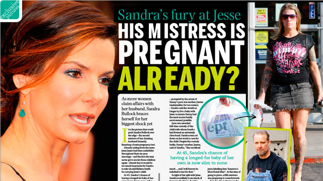 Sandra's fury: Jesse's Mistress pregnant already?