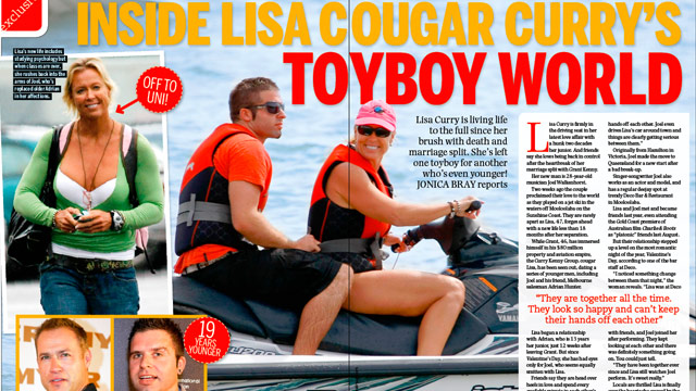 Inside Lisa "cougar" Curry's toy boy world!