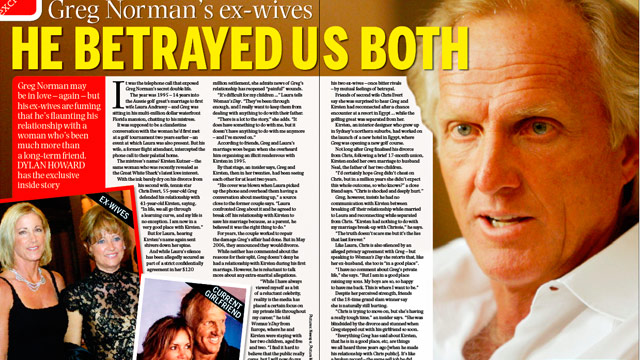 Greg Norman's ex-wives: He betrayed both of us