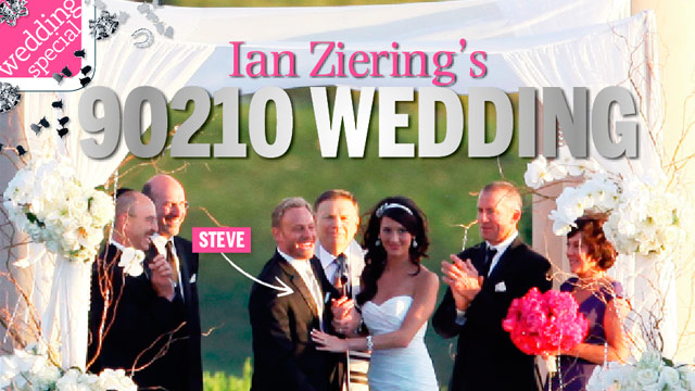 Ian Ziering's 90210 wedding" about their marriage