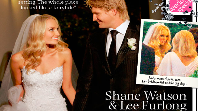 Sports presenter Lee Furlong marries cricket star Shane Watson