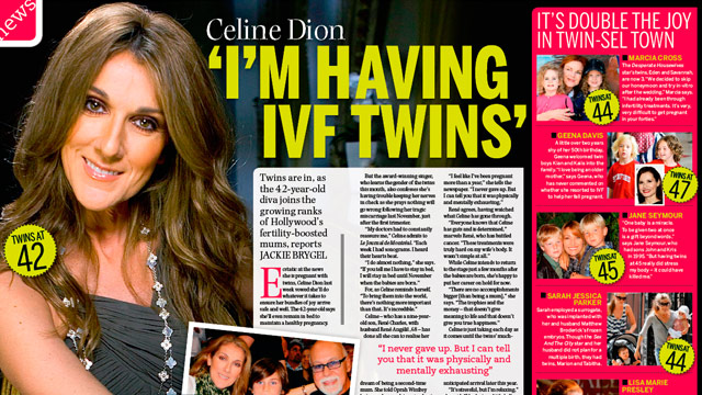 IVF twins for Celine Dion