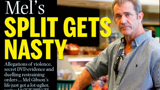 Mel Gibson's split gets nasty