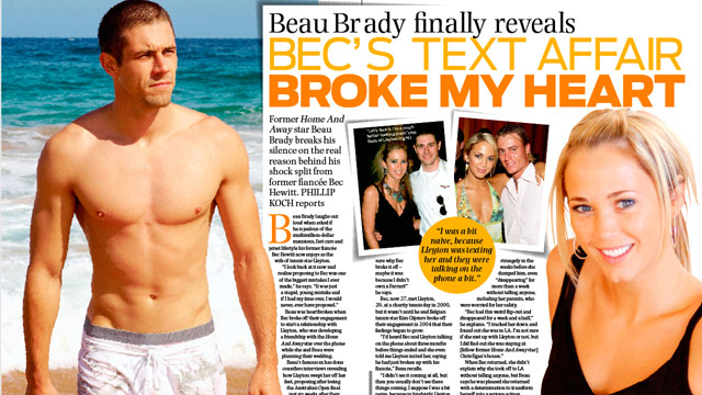 Beau Brady reveals: Bec's text affair broke my heart