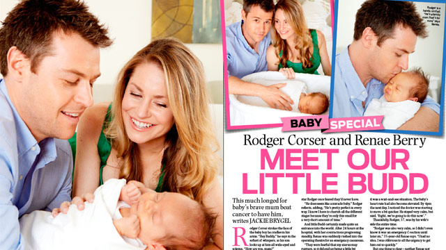 Rodger Corser and Renae Berry: Meet our little Budd