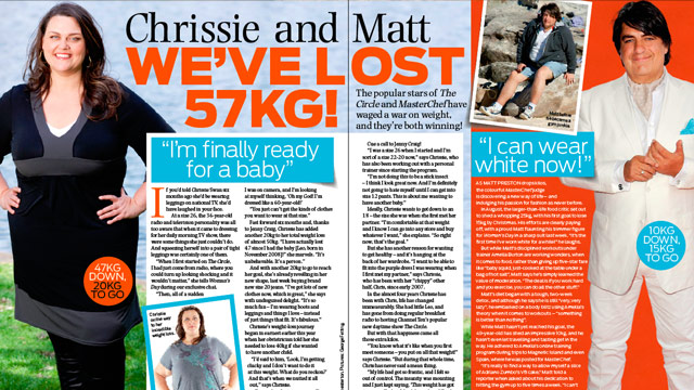 Chrissie Swan and Matt Preston: We've lost 57 kilos!