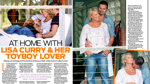 At home with Lisa Curry and her toyboy lover