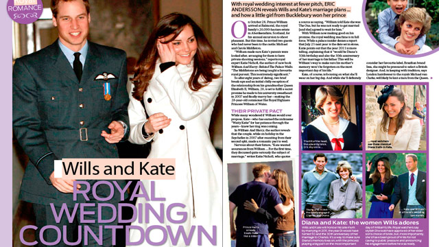 Prince William and Kate Middleton's royal wedding countdown!
