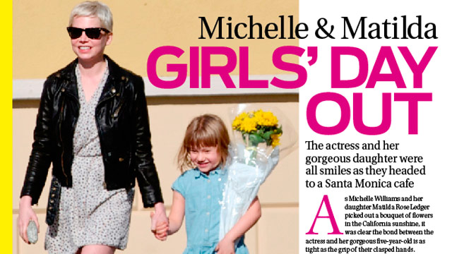 Michelle Williams and Matilda's girls day out!