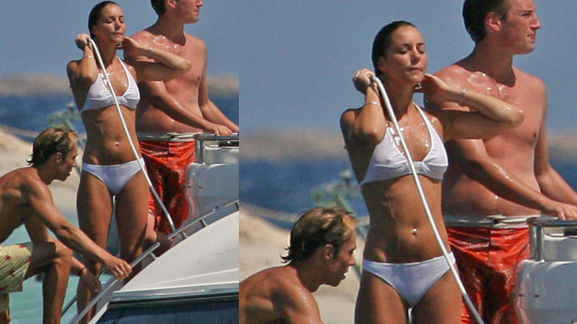 Kate Middleton in sexy white bikini