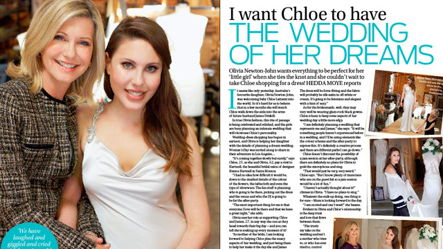 Olivia Newton John: I want Chloe to have the wedding of her dreams!