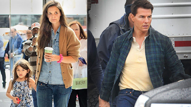 Tom Cruise and Katie Holmes living apart