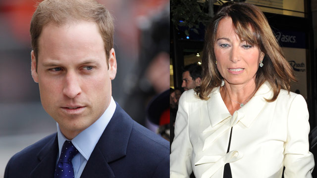 Prince William tells Carole: Butt out!