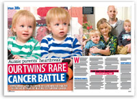 Aussie parents’ heartbreak: Our twins’ rare cancer battle