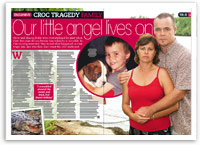 Croc tragedy family: Our little angel lives on