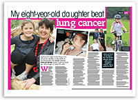 My eight-year-old daughter beat lung cancer