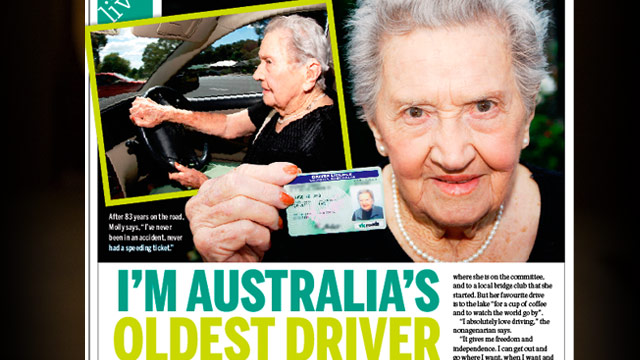 Australia's oldest driver!
