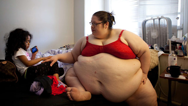 The world's fattest mother: 'My four-year-old is my feeder'