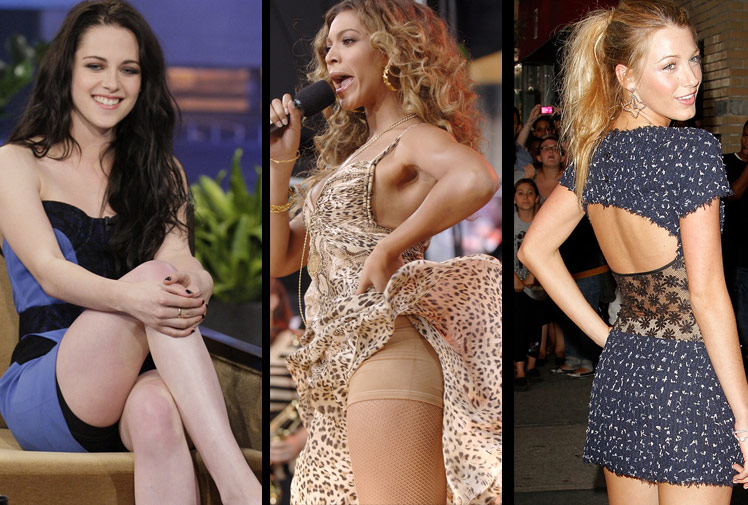Oops! Stars show off their spanx