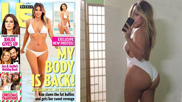 Kim Kardashian shows off amazing bikini body