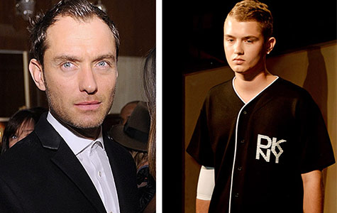 Jude Law’s son makes runway debut