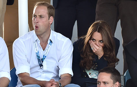 William, Catherine & Harry attend Commonwealth Games