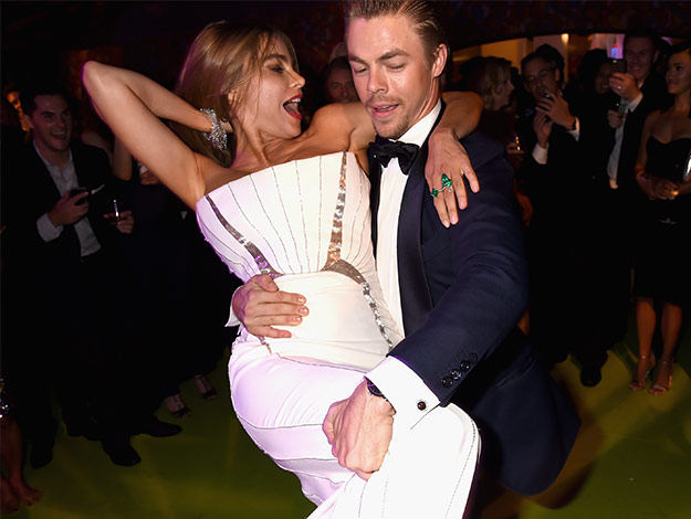 Sofia Vergara suffers nip slip at Emmy's after party