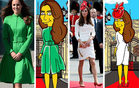 Duchess Catherine gets a Simpsons makeover