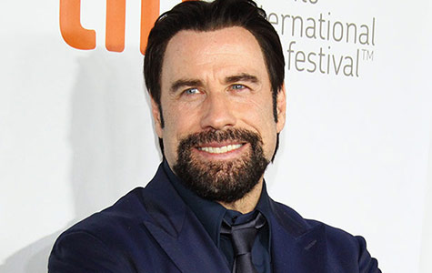 John Travolta unveils bizarre facial hair