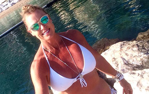 Lisa Curry looks amazing in a bikini as she enjoys a holiday in Europe