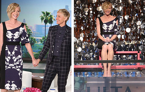 Ellen talks babies with wife Portia – and then dunks her!