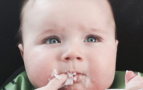 Watch: Hamish Blake’s baby boy, Sonny, blows raspberries and bubbles in home video!