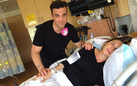 Robbie Williams and Ayda Field welcome baby boy after live-blogging the birth