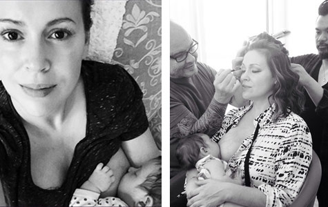 Alyssa Milano copies Gisele Bundchen, shares glamorous breastfeeding snap!