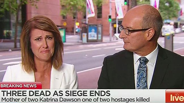 Natalie Barr breaks down as Katrina Dawson named woman killed in Sydney siege
